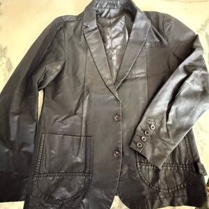 Diesel Waxed Black Blazer Jacket